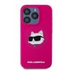 Karl Lagerfeld KLHMP15LSCHPPLF iPhone 15 Pro 6.1 różowy/fuschia hardcase Silicone Choupette Head MagSafe